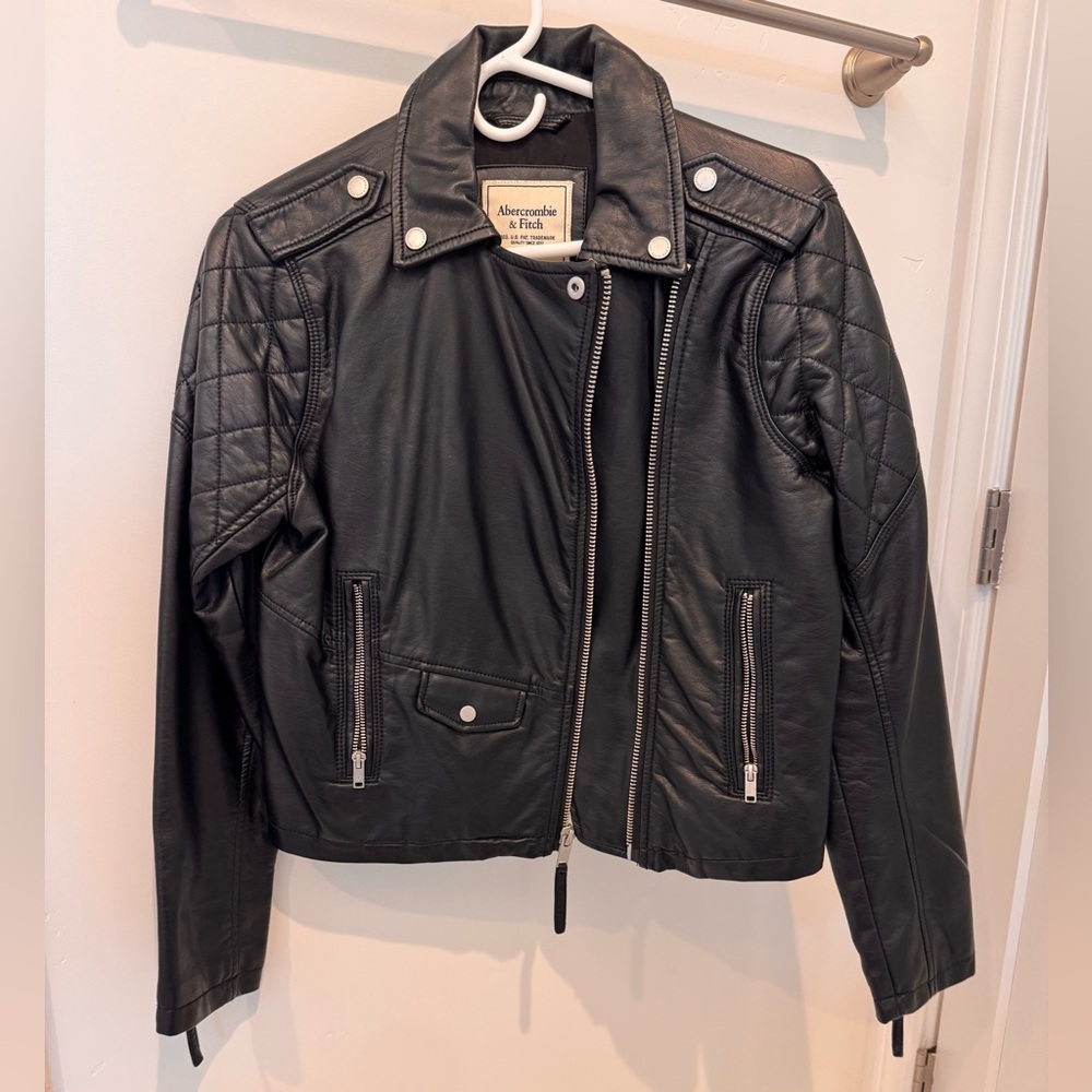Abercrombie & Fitch Vegan Leather Jacket